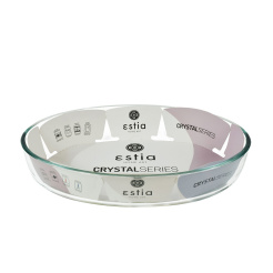 Ταψί Πυρίμαχο Οβάλ Crystal 35x25x6cm 3.2lt Estia