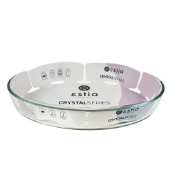 Ταψί Πυρίμαχο Οβάλ Crystal 40x27x7cm 4lt Estia