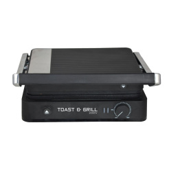 Τοστιέρα 4 Θέσεων Toast&Grill 2000W Black-Grey Estia