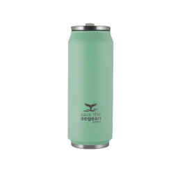 Θερμός Travel Cup Save The Aegean 500Ml Green Pastel Estia