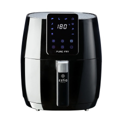 Φριτέζα Αέρος Pure Fry 1500w Με Αποσπώμενο Κάδο 5lt Μαύρη Estia