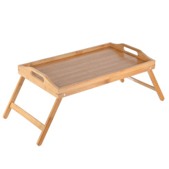 Δίσκος Κρεβατιού Από Bamboo Με Λαβή 50x30x21cm Estia