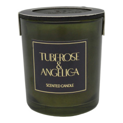 Αρωματικό Κερί Tuberose & Angelica Σε Γυάλινο Δοχείο Με Καπάκι 7X7X7,8Εκ. Ankor