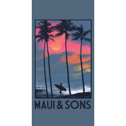 Πετσέτα Θαλάσσης Microfiber 90x180 Maui & Sons Palm Tress