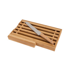 Επιφάνεια Κοπής Bamboo Essentials Με Μαχαίρι Ψωμιού 35.5X22X3.5Cm Estia